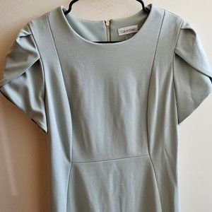 Sage Green Calvin Klein Midi Dress 12